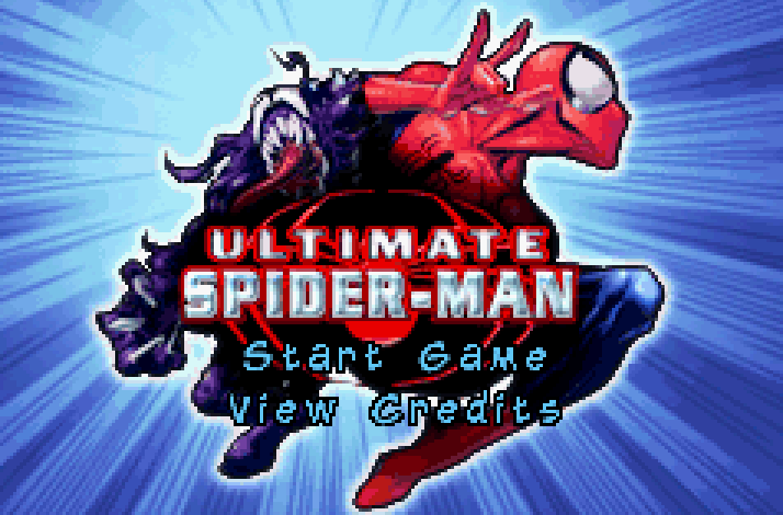 Ultimate Spider Man Title Screen